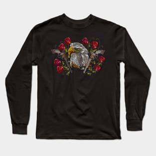 eagle head embroider Long Sleeve T-Shirt